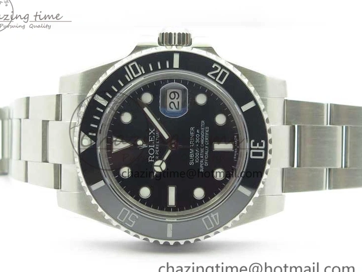 MiroTime 0217 DailyWear Submariner 116610 LN Black Ceramic 316L Bp Maker 1:1 Best Edition Black Dial on SS Bracelet SA3135 V 3019